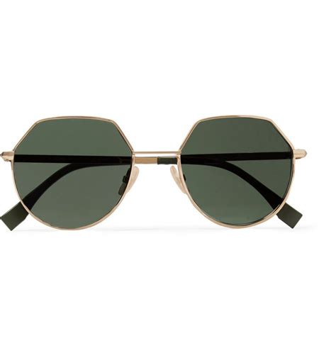 fendi 53mm round sunglasses|fendi hexagon sunglasses.